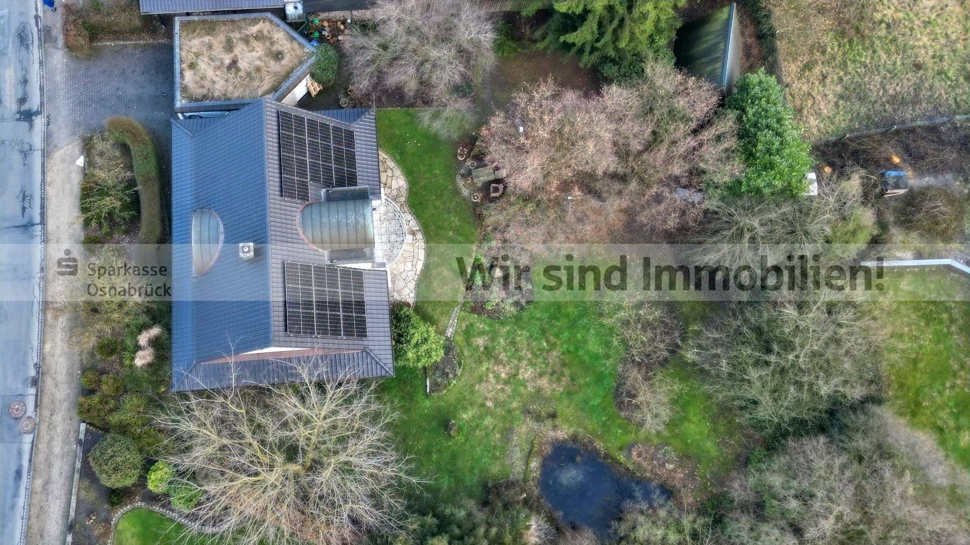 Drohnenaufnahme Grundstück