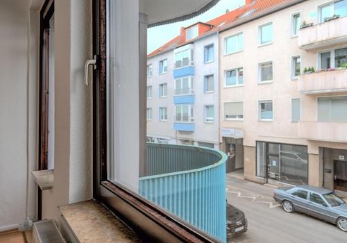 Blick Richtung "Hallerstr."