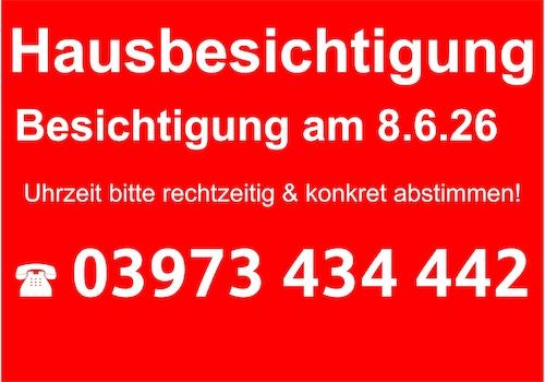 Sehen Sie sich das Haus selbst an