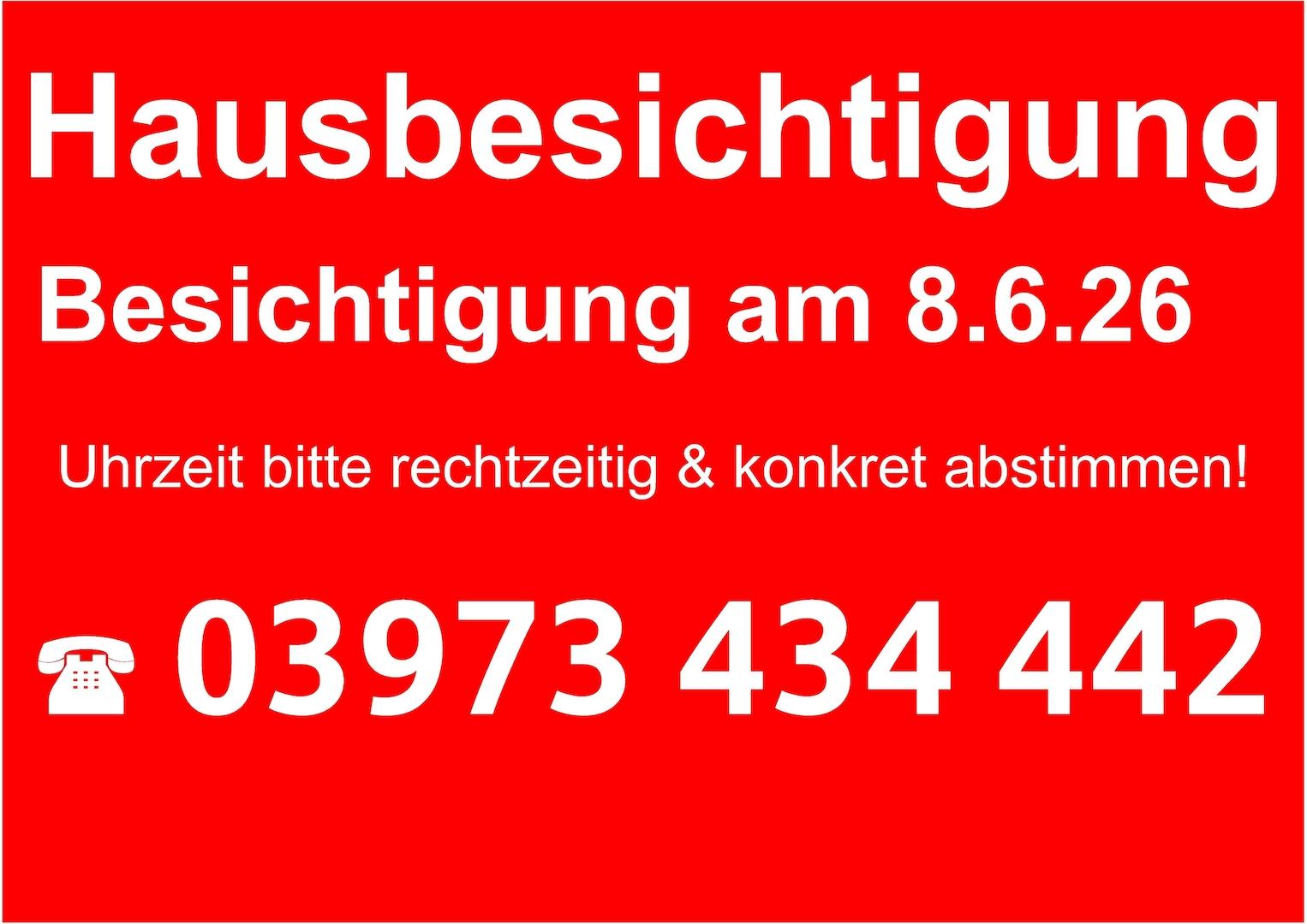 Sehen Sie sich das Haus selbst an