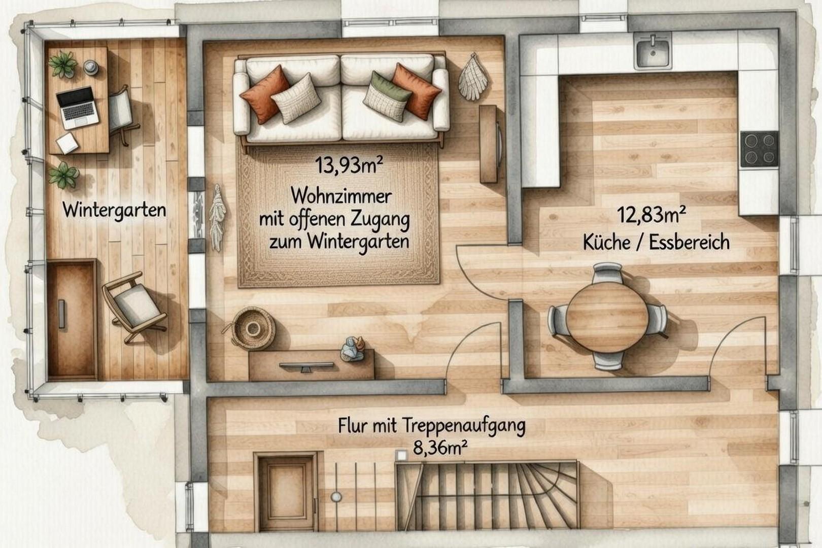Grundriss 1 OG