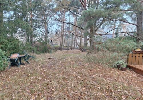 Blick auf das Grundstück