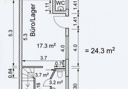 Grundriss (EG. Büro)