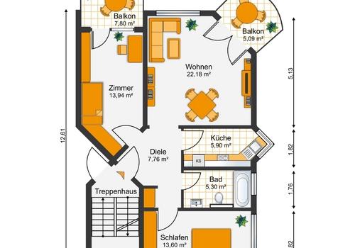Grundriss Whg. Nr 4