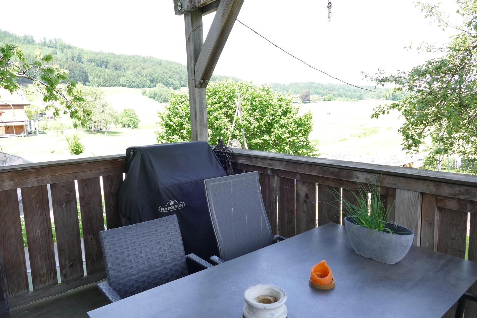 Ausblick vom Balkon