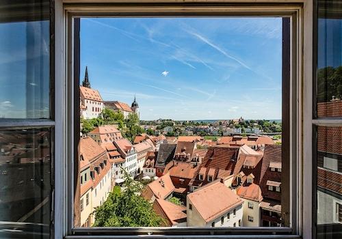 Blick aus dem Fenster