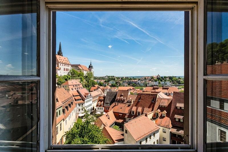 Blick aus dem Fenster