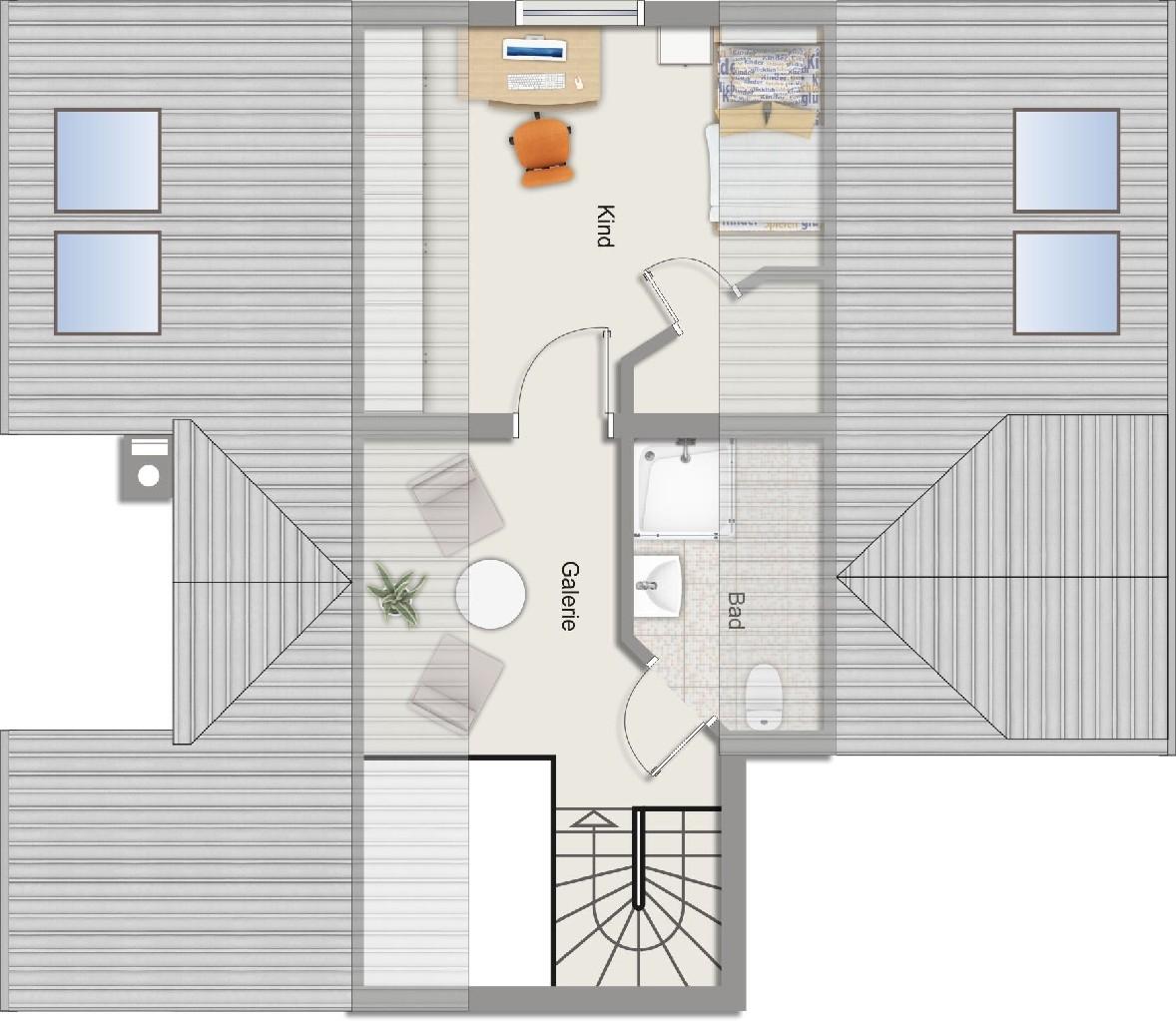 Grundriss Studioebene