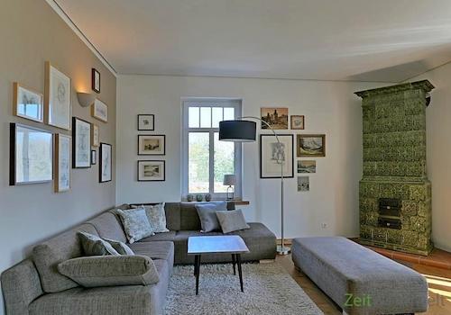 Sitzecke und Kamin