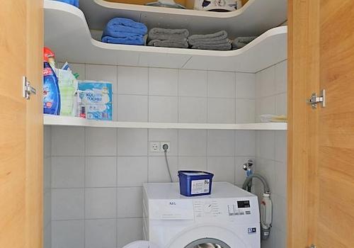 Waschmaschine im Wandschrank