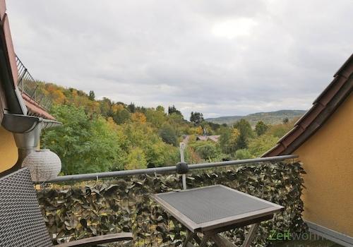 Balkonausblick im Herbs