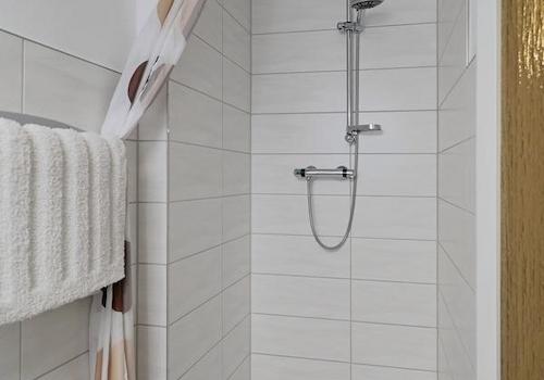 neue Dusche im Bad