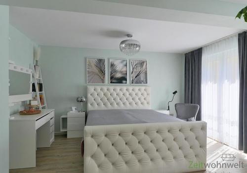 Blick ins große Schlafzimmer