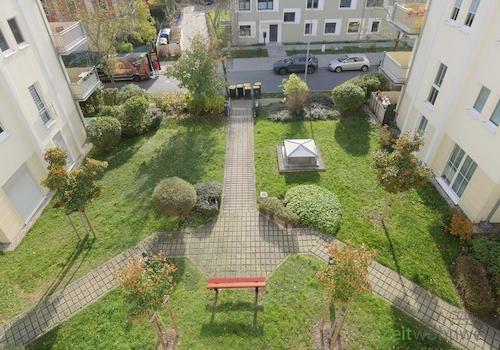 Blick vom Balkon