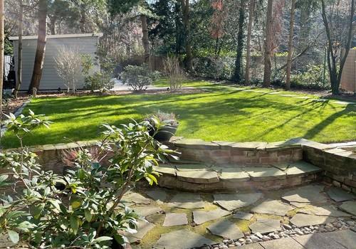 Blick in der Garten 