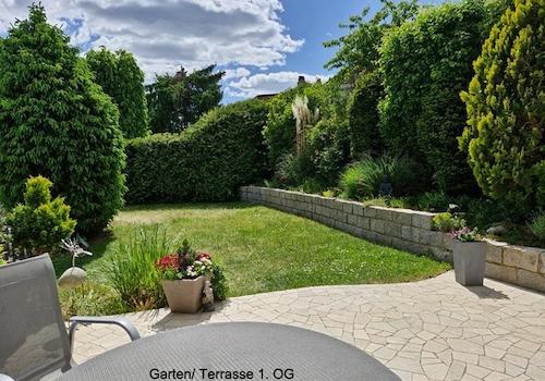 Gartenansicht u. Terrasse 1.OG