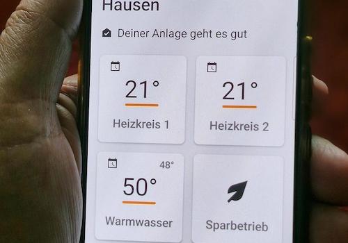 Heizungs-Handy-App