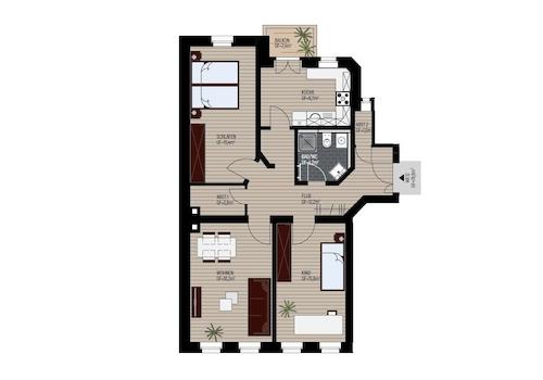 Grundriss WE12