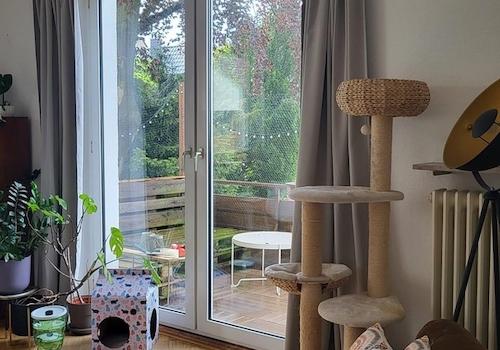 Blick auf den Balkon