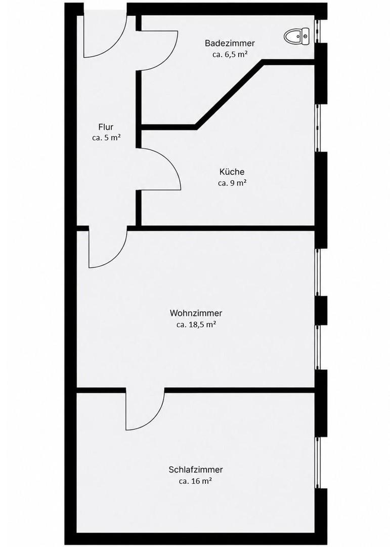 Grundriss der Wohnung