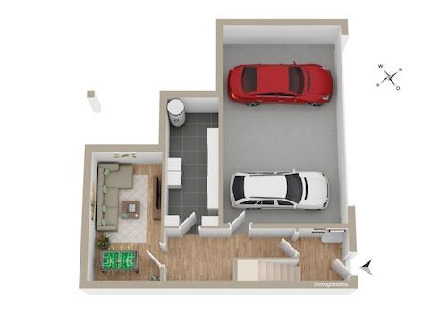 Grundriss Ebene 1 / Keller / TG