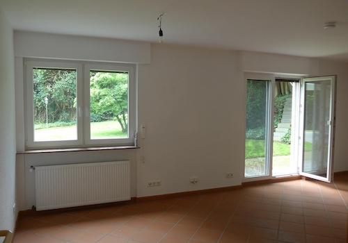 großer Raum Souterrain Garten