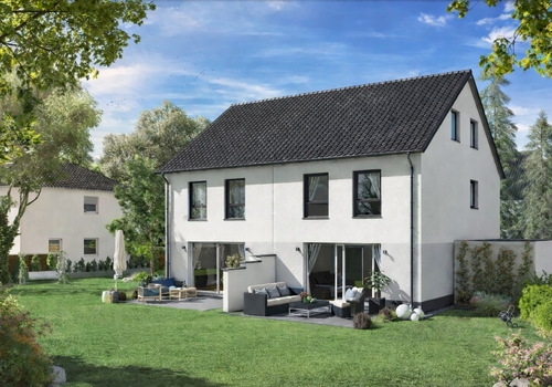 Haus Ansicht Gartenseite