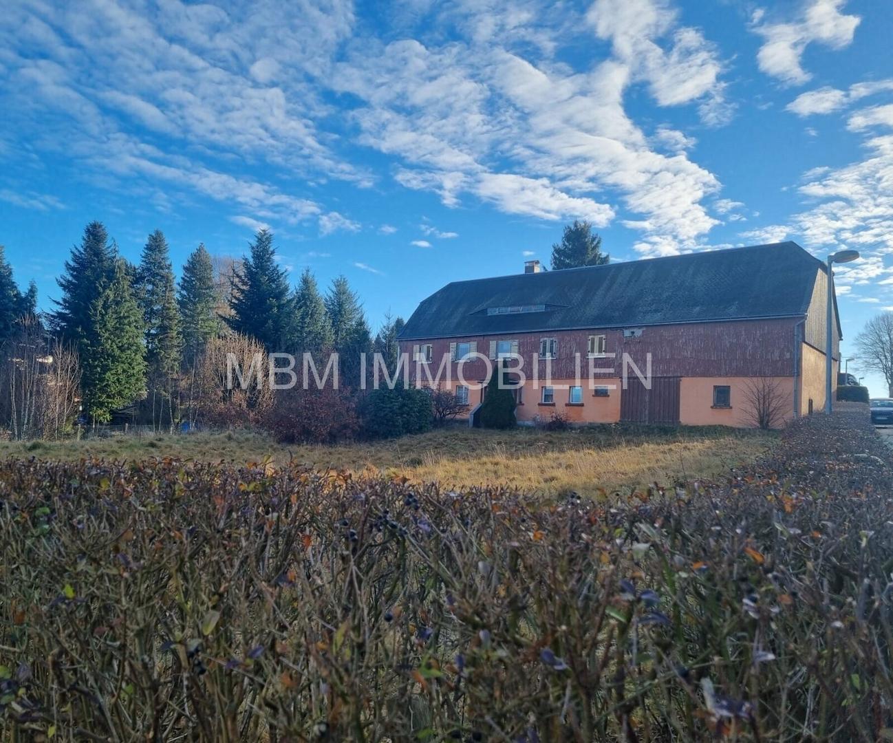 Blick vom Grundstück