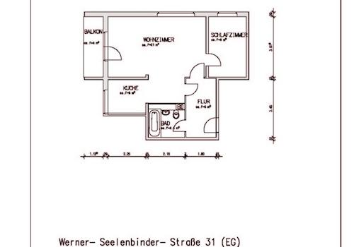 Grundriss bemaßt