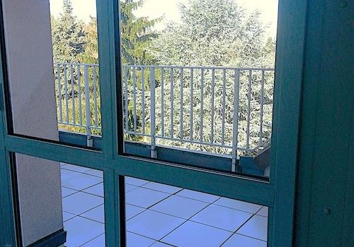 Blick Terrasse, Schiebetür
