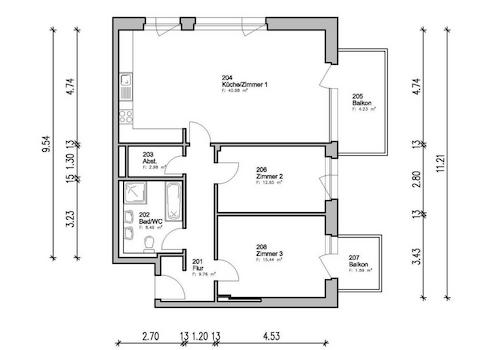 Grundriss 3. OG