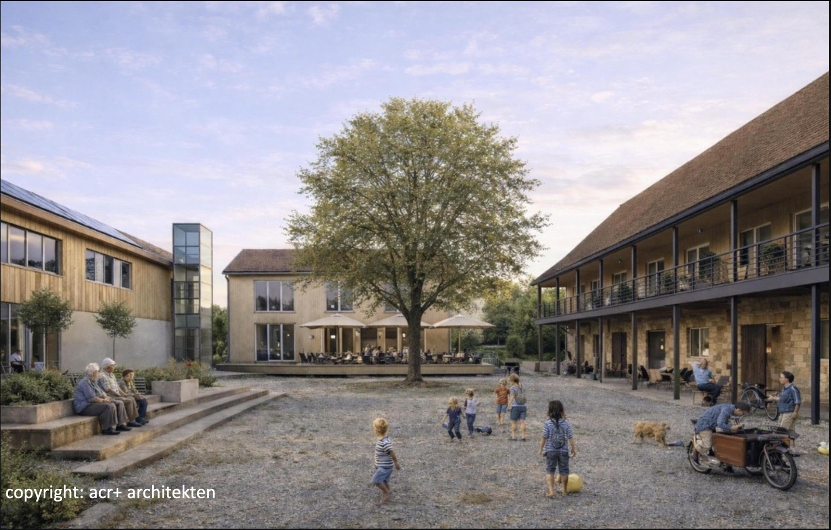 Innenhof-Gemeinschaftsfläche