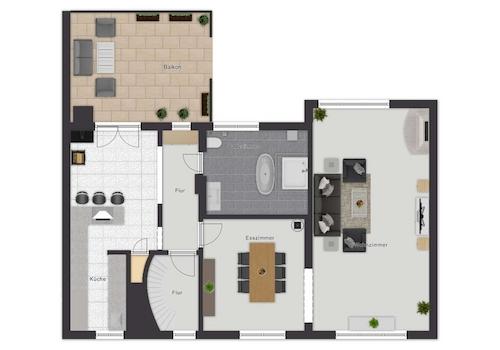Grundriss Obergeschoss