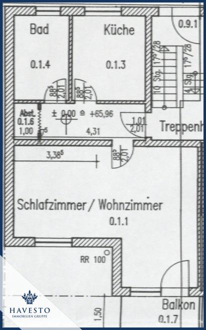 Grundriss WE02 EG. Rechts