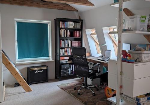 Arbeitsbereich im Schlafzimmer