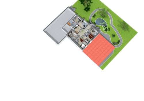 Grundriss Fremdenzimmer, Sauna I.OG