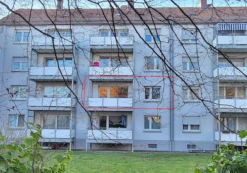 Ansicht von Osten - Balkon