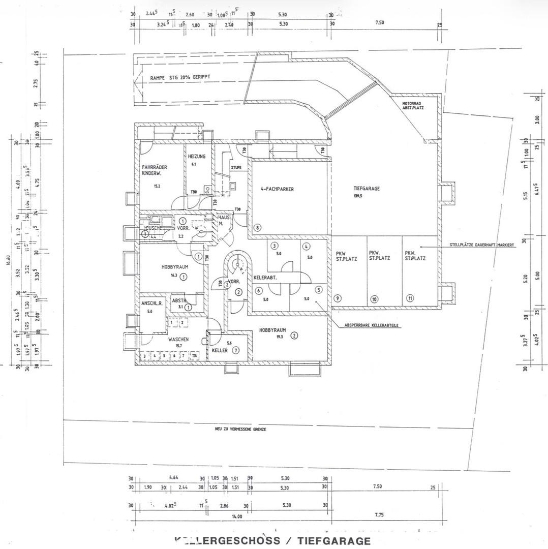 Grundriss Keller
