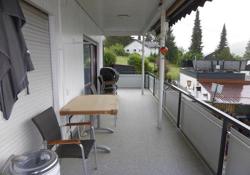 Balkon im Erdgeschoss
