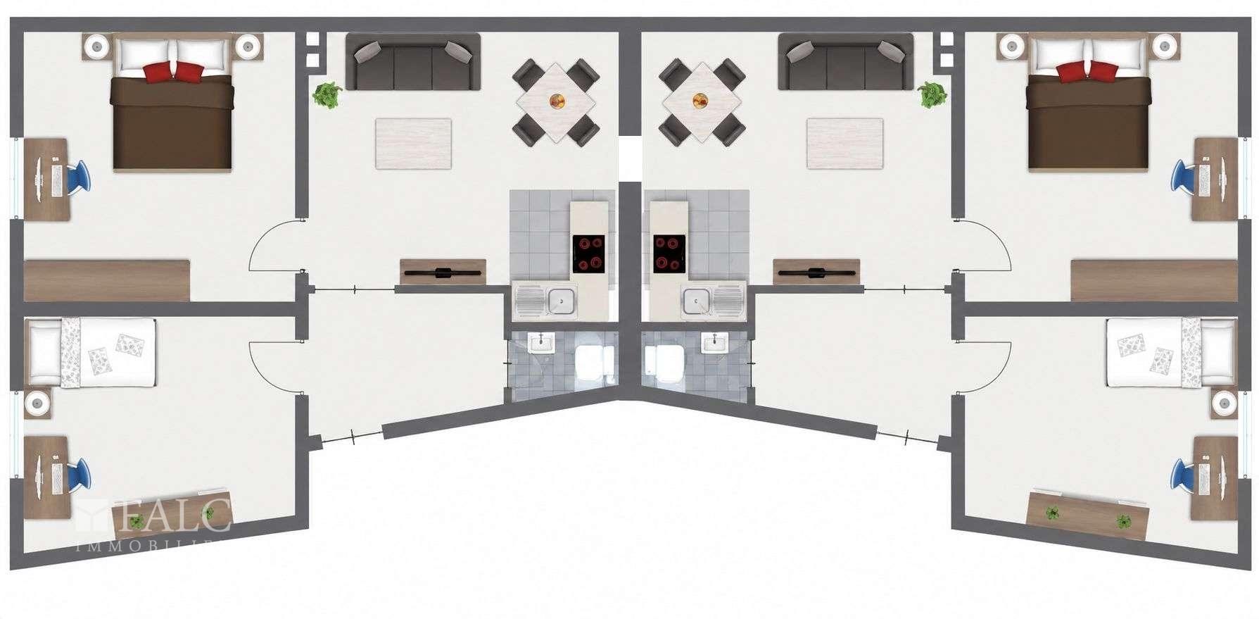 Grundriss DG links + rechts