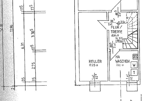 Grundriss Keller