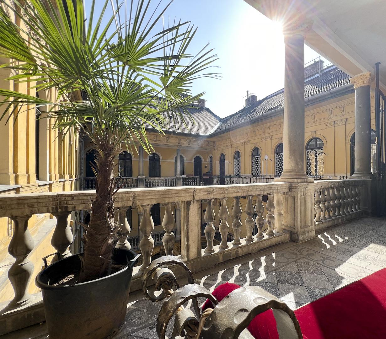 Blick vom Balkon