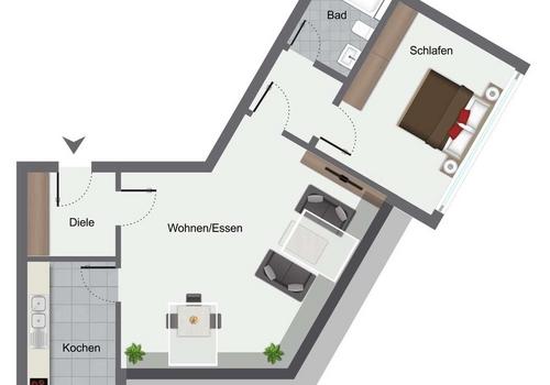 Grundriss Wellinghoferstr Wohnung XI