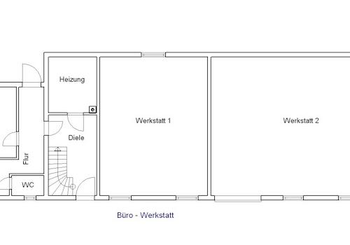 Erdgeschoss Werkstatt