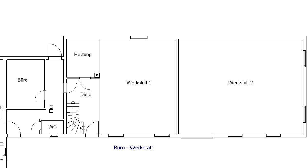 Erdgeschoss Werkstatt