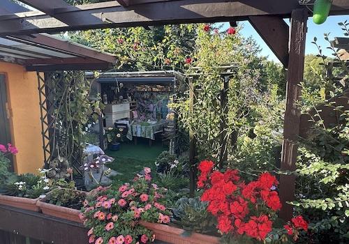 Sitzecke an der Sommerküche