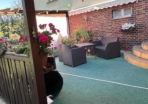 Terrasse am Haus