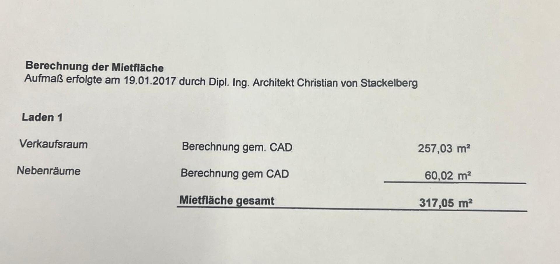 Flächenberechnung