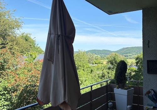 Blick vom Balkon