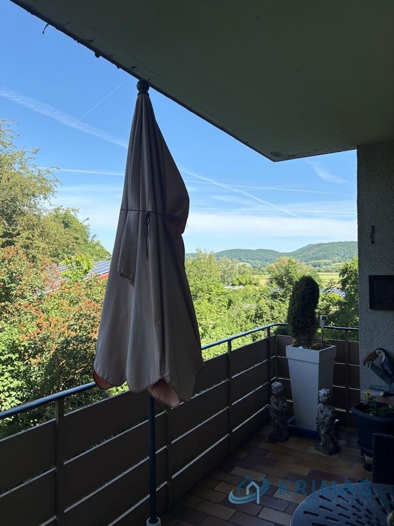 Blick vom Balkon